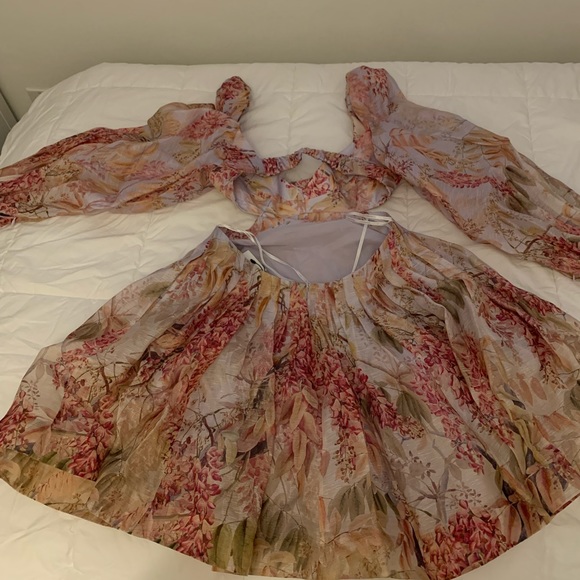 Zimmerman Wild Botanical open-back minidress - Picture 8 of 9